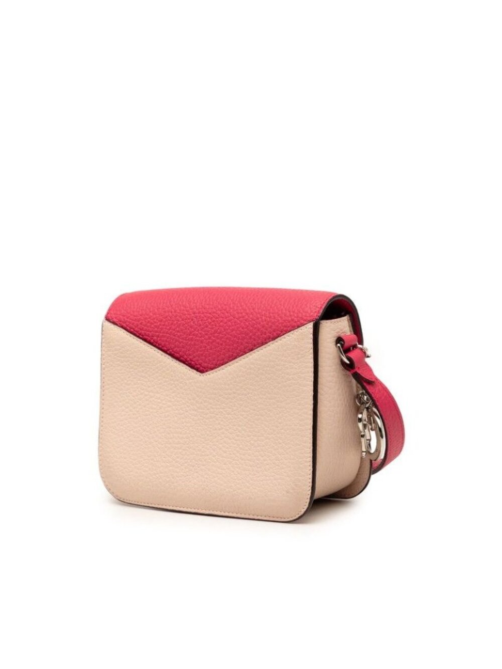 Diorissimo Promenade Envelope Crossbody Shoulder Bag Beige Pink Leather - Picture 2 of 6